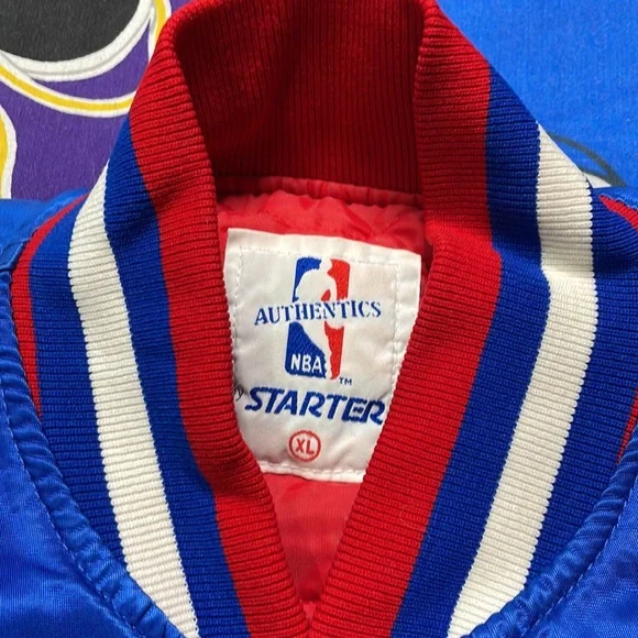 Vintage Starter Detroit Bad Boy Pistons Satin Jacket - Picture 4 of 4